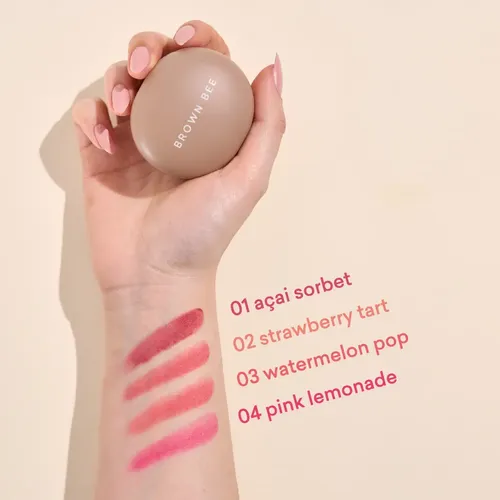 Rubor Blush Cremoso Butter Blushes Brown Bee Tono del maquillaje Acai Sorbet