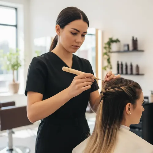 Aguja Tipo Crochet Microring Para Extensiones De Cabello