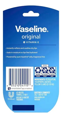 Protector Hidratante Labial Vaseline Lips Therapy 2 Pack (7 g)