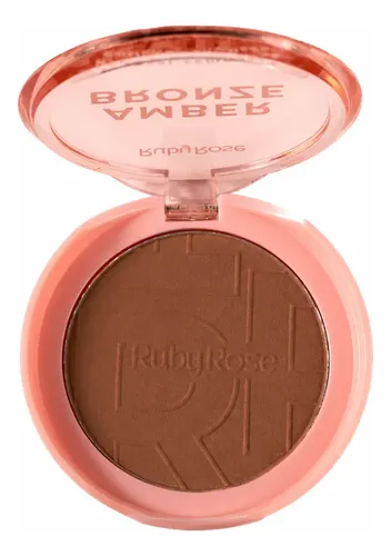 Bronzer Compacto En Polvo Amber Bronzer Ruby Rose 7grs