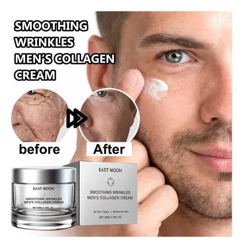 Crema De Colágeno Para Hombre East Moon Para Arrugas E Hidra