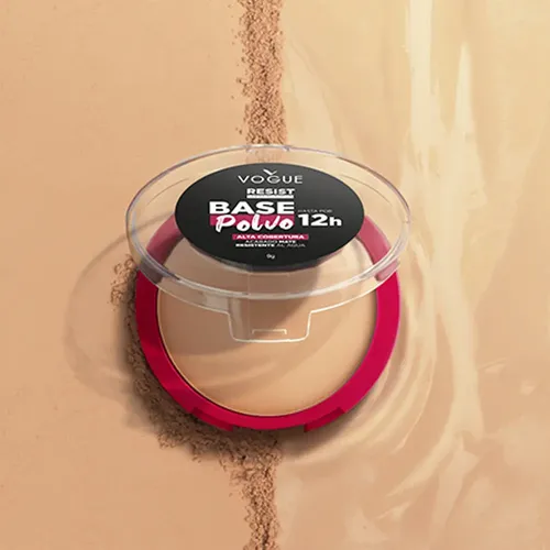 Base En Polvo Resist 12h Tono Sensual Vogue Cosmetics