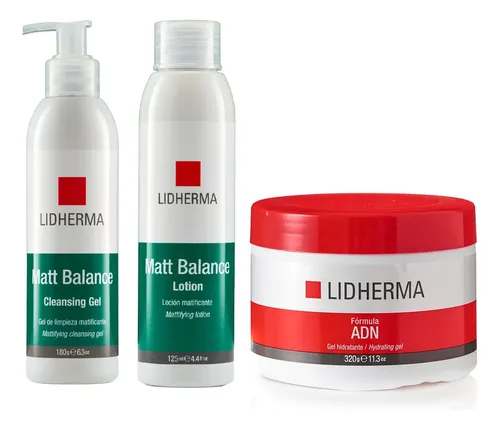 Kit Skincare Hombre Lidherma Antiacne Control Grasa Matifica