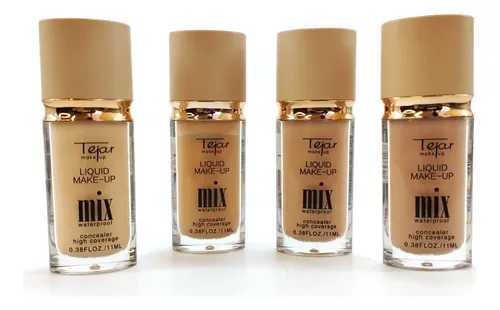Base Corrector Liquido Concealer Waterproof Tejar 4 Unidades