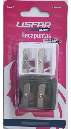 Sacapuntas Lisfar Para Delineador De Labios Y Ojos Color Blanco/negro