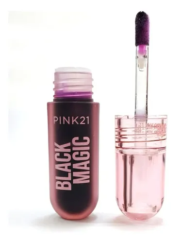 Brillo Labial Lipgloss Black Magic De Pink 21 Con Aplicador