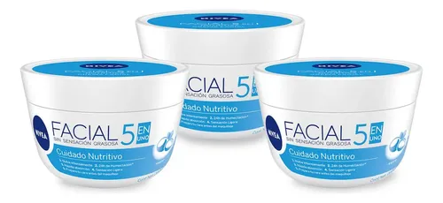 Nivea Crema Facial Cuidado Nutritiva X 100ml X3