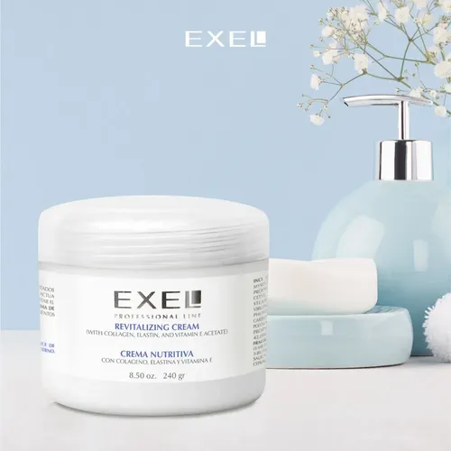 Crema Facial Exel Nutritiva Colageno Vitamina E 240g
