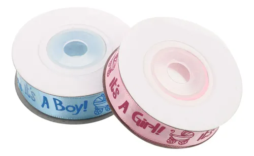 2 Rollos De Cinta Satén Para Baby Shower, 10 Yardas Decorati