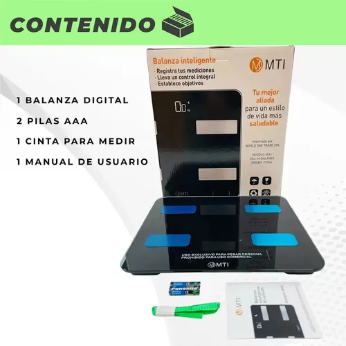 Balanza Digital Baño Inteligente Bluetooth Personal Corporal