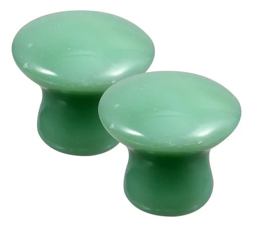 Rodillos De Jade Verde Para Masaje Facial Gua Sha Chico