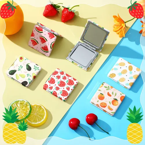 Espejos Compactos Vicenpal Diseño Frutas Con Aumento (6 Unid