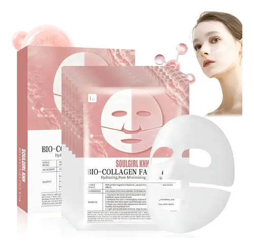 Máscara Bio Colágeno Absorbible Viral Soulgirl X10