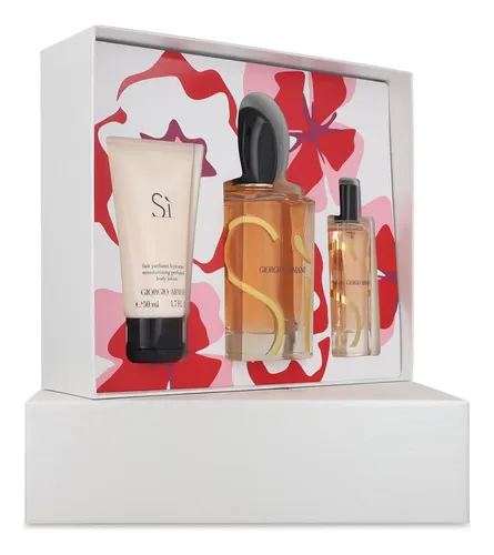 Perfume Mujer Armani Beauty Si EDP 100ml + Mini 15ml + Loción 50ml