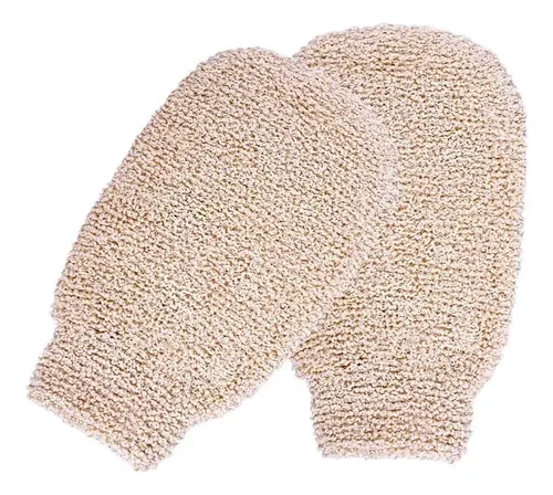 Pack 3 Guantes Exfoliantes De Bambú Para Baño Spa