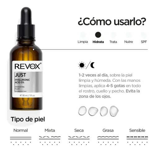 Revox B77 Just Serum Acido Hialuronico 5% Hydrating 30ml -3c