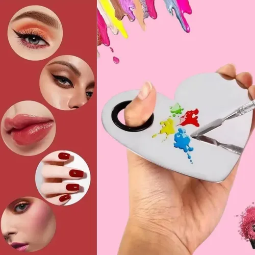 Paleta De Maquillaje Cosmético De Belleza Con Espátula