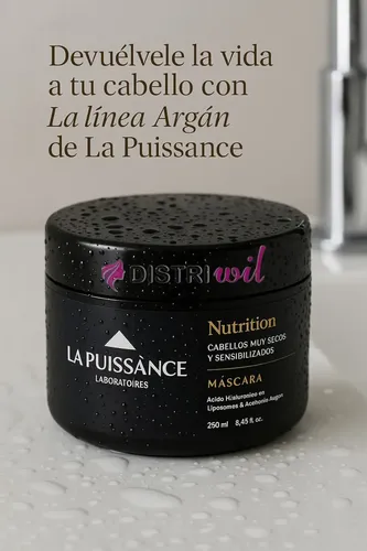 Mascara Capilar Nutricion La Puissance Acido Hialuronico En Liposomas Con Argan X250g Cabello Muy Seco – Uso Profesional Hidratacion Brillo Suavidad Humectacion Renovacion Restauradora
