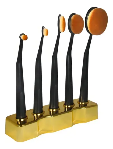 Set de 5 Brochas de Maquillaje Tipo Cuchara Thuya Barcelona Sintéticas