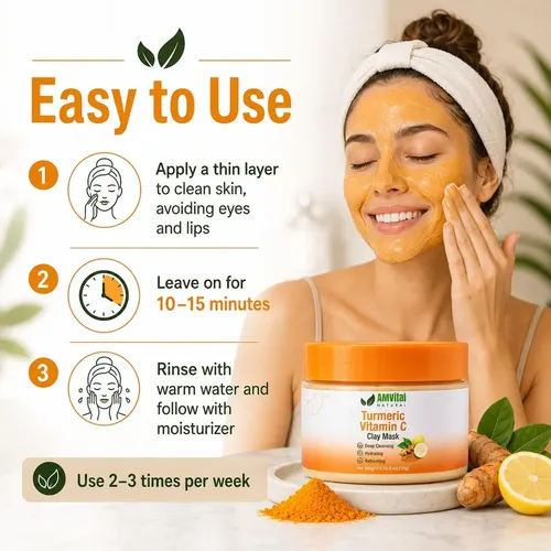 Vitamin C Clay Mask With Kaolin & Bentonite Clay, 5.29 Oz