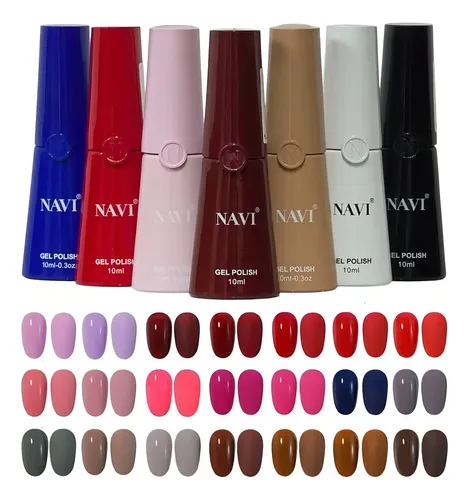 Navi Gel Polish Esmaltes Semipermanent Uv/led 10ml X1 Un. Color A Eleccion