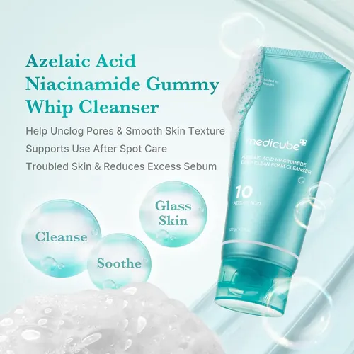 Medicube Azelaic Acid Niacinamide Deep Clean Foam Cleanser Todo Tipo De Piel Día/noche