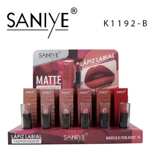 Lapiz Labial Matte Saniye Makeup Maquillaje Larga Duracion