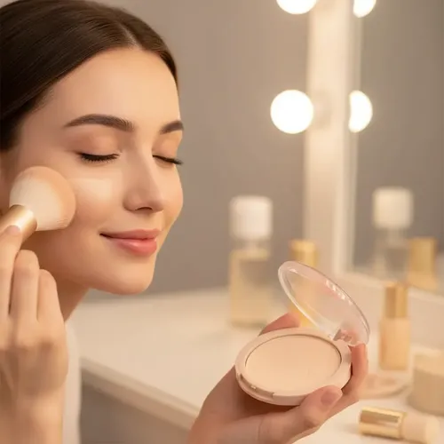 Polvo Compacto Mely Para Fijar Maquillaje Contour Wave