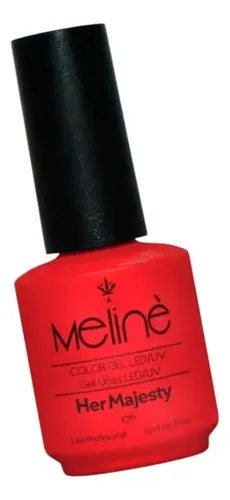 Esmalte Meline Nuevos Colores Gel Uv/led Semip. X 15 Ml Color 176 Her Majesty