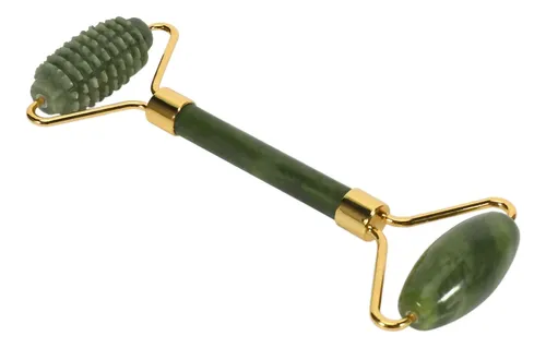Juego De 2 Rodillos De Jade Para Masaje Facial