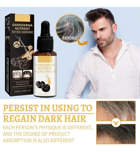 Aceite Sérum Para Cabello Gris De 30 Ml Que Renueva El Color