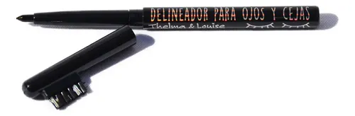 Kit 2 Lápices Delineador Cejas Retráctil Cepillo Negro Thelma & Louise