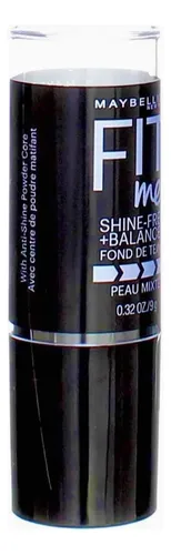 Base Maybelline Fit Me Shine Free Balance Foundation Tono 110 Porcelain