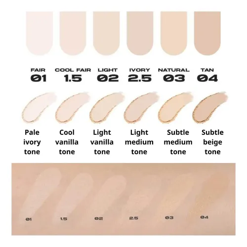 Polvo Compacto Efecto Blur, Difuminador, Tono Preciso, 9 G