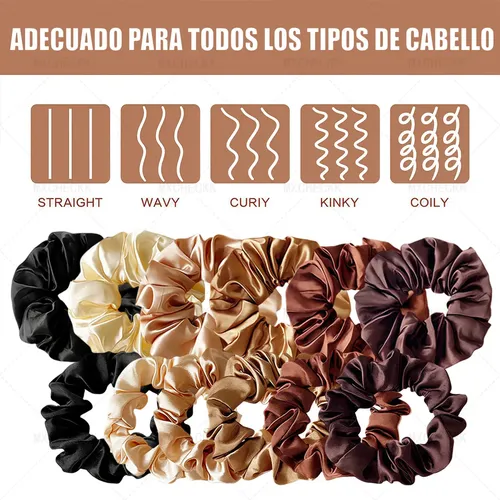 Cxra / + 24 Scrunchies Donas For Cabello Accesorios Ligas Ca