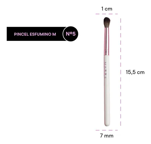 Pincel Esfumino de Ojos Sintético Mazz Make Up