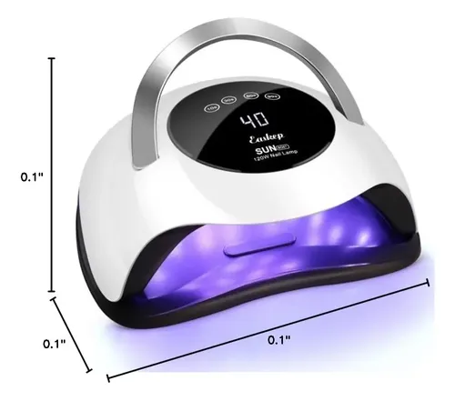 Lámpara Uv 120w Para Uñas Con Guantes Kit Profesional