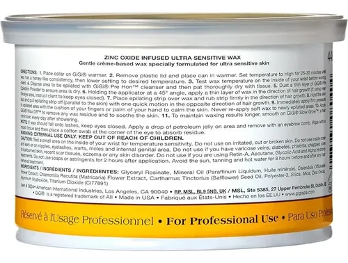 Cera Suave Gigi Óxido De Zinc Ultra Sensible 13 Oz