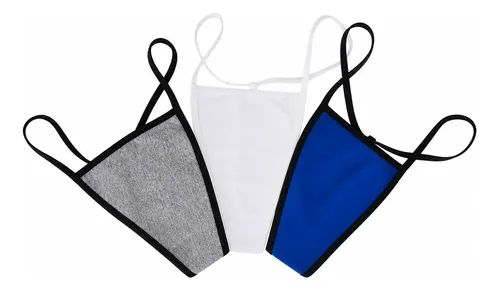 Tanga Hilo Dental De Algodon  Pack X6 Unidades  ( 2 Modelos Vs Colores  ) De  Morena Bonita