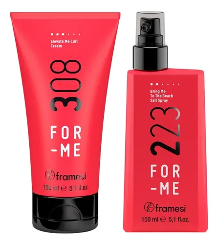 Crema Peinar 308 + Texturizador 223 Rulos For Me Framesi