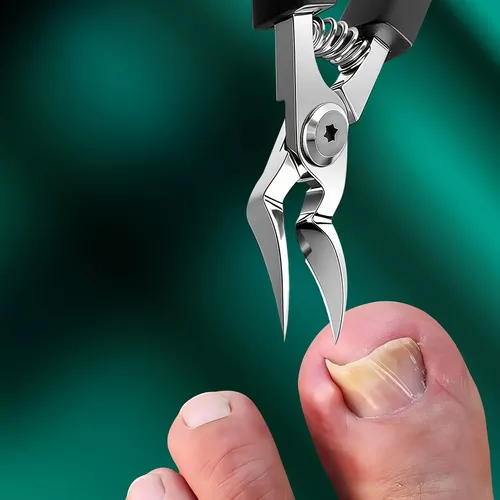 Cortauñas De Acero Inoxidable, Resistente, Diseño De Punta D 1pcs Chickbeak Nail Clipper Black