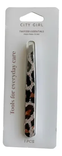Pinza Para Depilar Cejas Animal Print City Girl