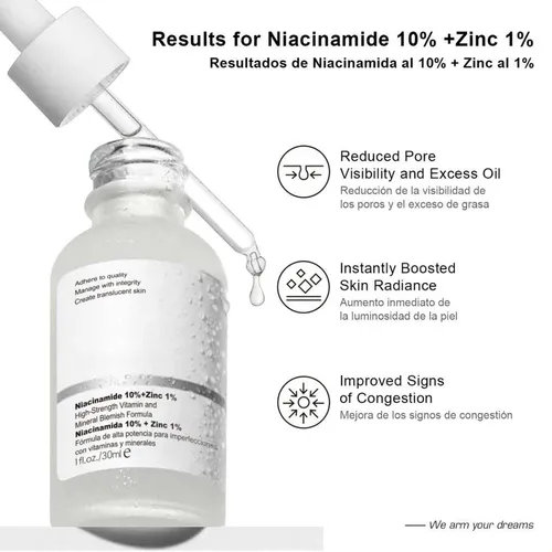 La Esencia De Niacinamida, Vitamina B3, Mejora El Tono Y El