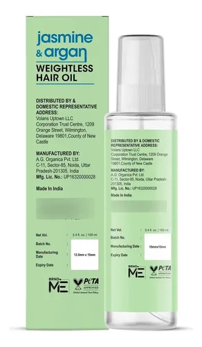 Aceite Capilar Botanic Hearth Argán Y Jazmín 100ml Brillo