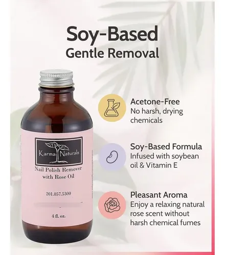 Removedor De Esmalte Sin Acetona Karma Organic 120 Ml Rosa