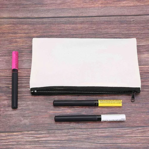 60 Bolsas De Maquillaje De Lona Con Cierre, Estuche Para Láp
