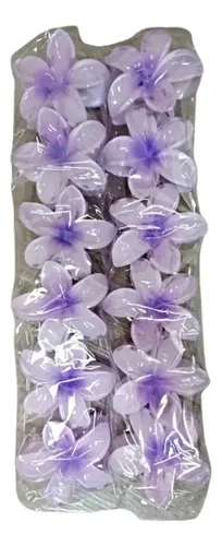 Broche Pelo Flores Hawaianas Gancho Moda X 3 Unidades
