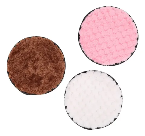 Esponja Desmaquillante Reutilizable De Microfibra Puff, 3 Un