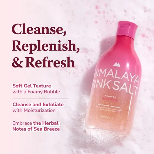 Exfoliante Y Gel De Baño Himalaya Pinksalt, 415 Ml