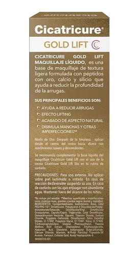 Cicatricure Gold Lift Maquillaje Tono 2 Medium 30ml